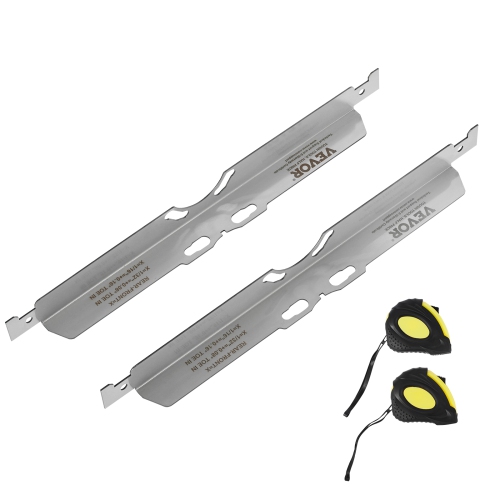 VEVOR 2-Pack Wheel Alignment Tool, Toe Alignment Toe Plates, Stainless Steel Wheel Alignment Tool Plate, Toe Angle Accurate Measurement, Includes