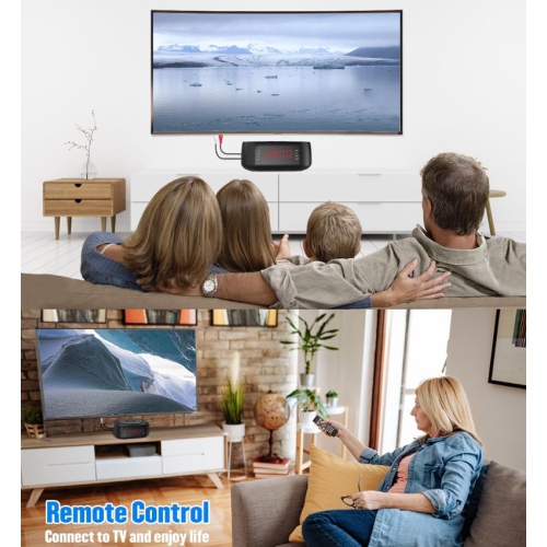 Lecteur de CD portatif, lecteur de CD stéréo avec radio FM, réveil numérique, MP3, Bluetooth, USB, télécommande