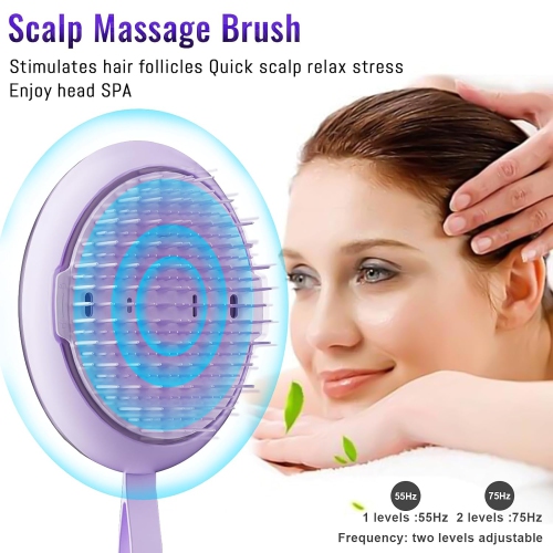 Scalp Massager Hair Growth Device,Electric Hair Brush for Stimulate Hair Follicles,Rechargeable Head Massage Tool for Men & Women,Massage Brush for