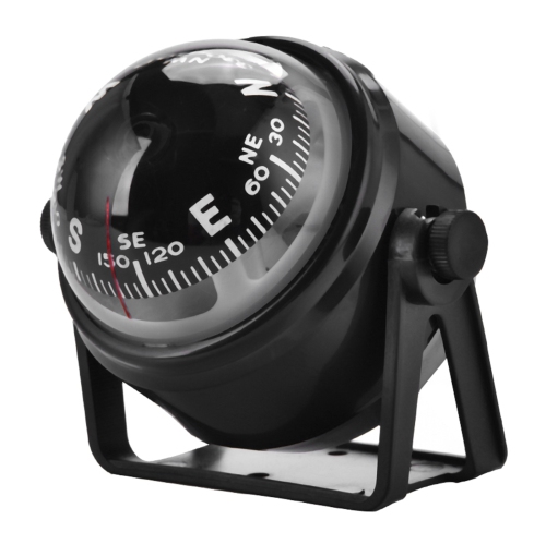 Black Electronic Adjustable Military Marine Ball Night Vision Compass for Boat Vehicle