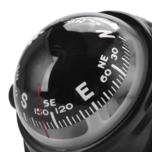 Black Electronic Adjustable Military Marine Ball Night Vision Compass for Boat Vehicle