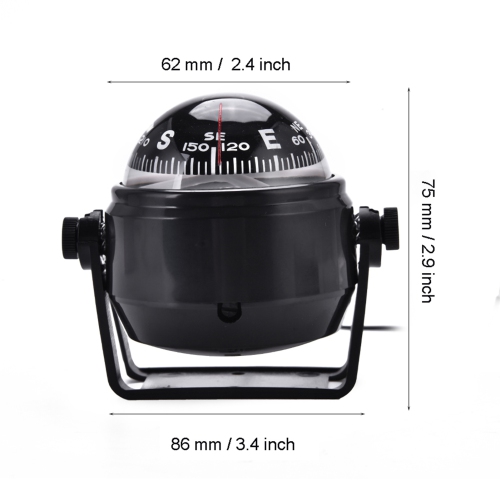 Outdoor High Precision LED Car Boat Marine Military Digital Magnetic Compass