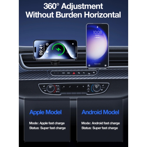 Cooling Magnetic Car Wireless Charger Car Phone Holder Mount Fast Charging for iPhone 15 14 13 12 Pro Magnetic Chargers