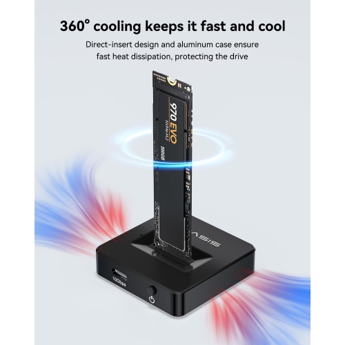 ACASIS M.2 NVMe to USB Docking Station, USB 3.2 Type-C, Tool-Free, Compatible with Thunderbolt 4/3, Up to 8TB, Aluminum Enclosure