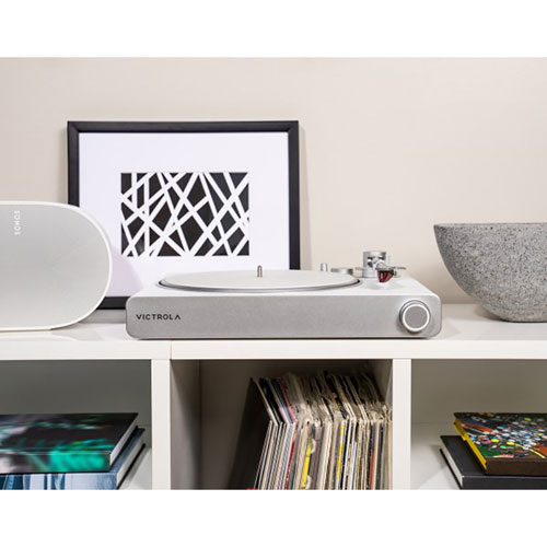 Tourne-disque Victrola Stream Pearl VPT-3000-WSL Bluetooth à courroie d'entraînement