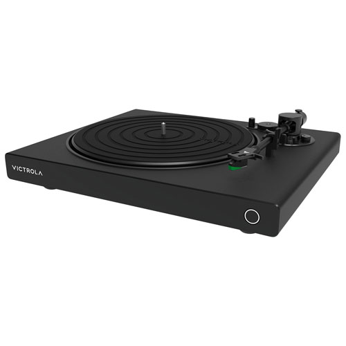 Tourne-disque Victrola Onyx VPT-1500-BLK Bluetooth haute résolution à courroie d'entraînement