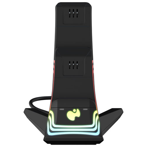 Chargeur double Afterglow Wave de PDP pour Xbox Series X|S/Xbox One/PC - Noir