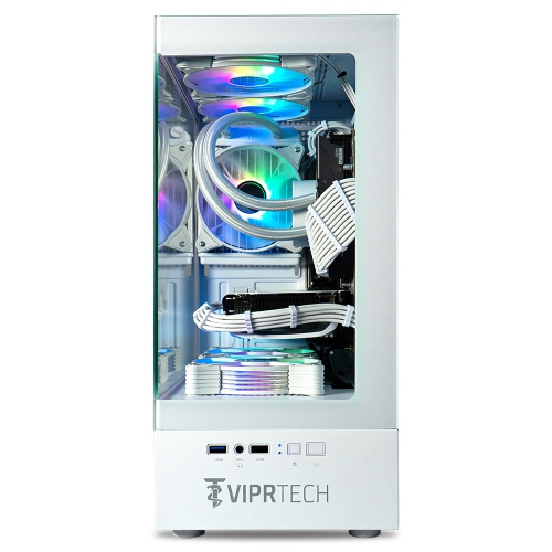 ViprTech Stryker 3.0 Gaming PC - AMD Ryzen 7, NVIDIA RTX 3060 12GB, 16GB DDR4, 1TB SSD, WiFi BT, Win 11 Pro, Desktop Computer Prebuilt, White