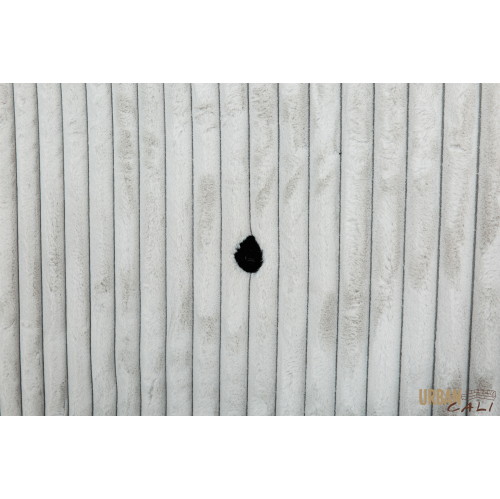 Canapé-lit modulaire en velours côtelé feuilleté gris pâle Atherton Opulence d'Urban Cali avec chaise de rangement