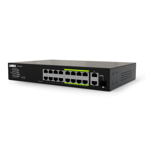 Lorex 16-Port Unmanaged Switch and 250W Power Budget