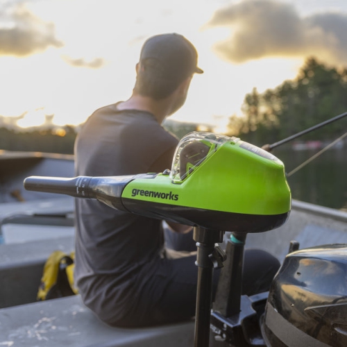 Greenworks 40V 55lbs Trolling Motor, 5.0Ah Battery and Charger Included