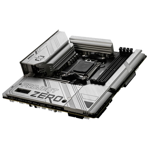 MSI B650M Project Zero Micro-ATX AM5 Motherboard for AMD Ryzen 9000/8000/7000 Series CPUs
