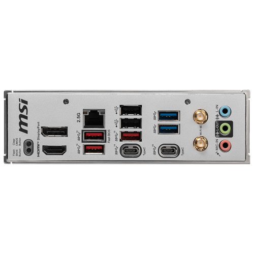MSI B650M Project Zero Micro-ATX AM5 Motherboard for AMD Ryzen 9000/8000/7000 Series CPUs