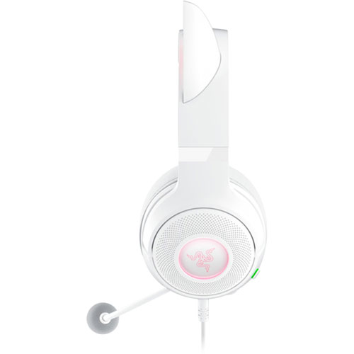 Casque de jeu avec microphone Kraken Kitty Edition V2 de Razer - Blanc