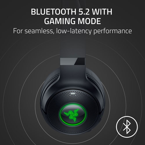 Razer Kraken Kitty Edition V2 Wireless Gaming Headset with Microphone - Black