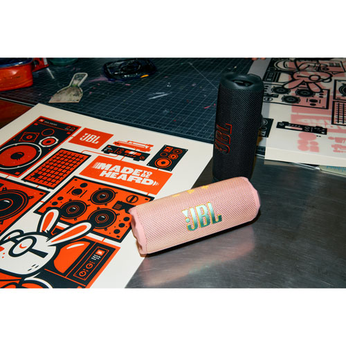 JBL Flip 7 Waterproof Bluetooth Wireless Speaker - Pink