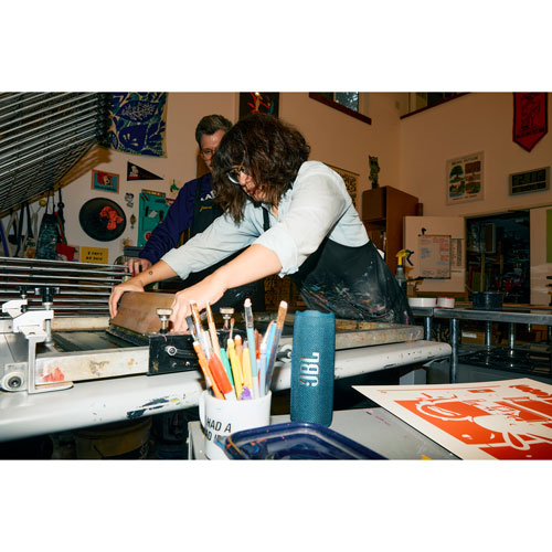 Haut-parleur sans fil Bluetooth étanche Flip 7 de JBL - Bleu