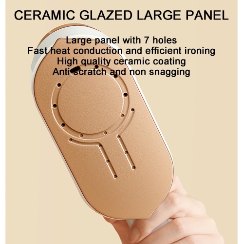 Powerful Handheld Steam Iron for Clothes 10s Fast Warm Up, Foldable Travel Steamer Iron with 3 Steam Levels Mini Fabric Steam Iron