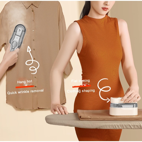 Powerful Handheld Steam Iron for Clothes 10s Fast Warm Up, Foldable Travel Steamer Iron with 3 Steam Levels Mini Fabric Steam Iron