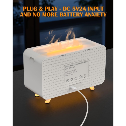 Flame Humidifier Aromatherapy Diffuser BT Speaker Desk Humidifier for Learning Yoga Office