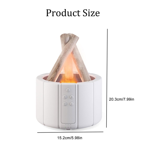 Bonfire Humidifier, 250ml Essential Oil Diffusers Flame Diffuser Aromatherapy Machine Flame Aroma Diffuser Essential Oil Diffusers for Home