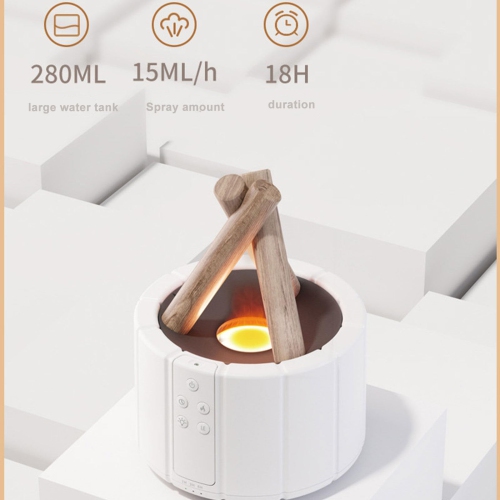 Bonfire Humidifier, 250ml Essential Oil Diffusers Flame Diffuser Aromatherapy Machine Flame Aroma Diffuser Essential Oil Diffusers for Home