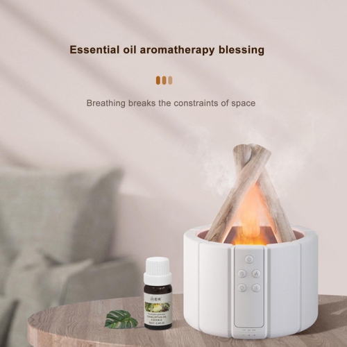 Bonfire Humidifier, 250ml Essential Oil Diffusers Flame Diffuser Aromatherapy Machine Flame Aroma Diffuser Essential Oil Diffusers for Home