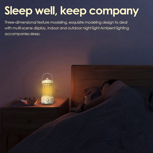 Lanterne de camping rechargeable, lanterne rétro en métal COB Lampe de camping de 400 lumens pour la cour, l'extérieur, la maison, les pannes, la