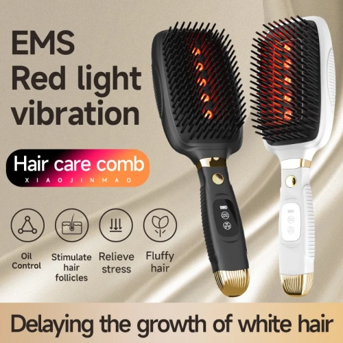 Applicateur d'huile capillaire Red Light Therapy Brosse de massage électrique pour le cuir chevelu peigne de massage