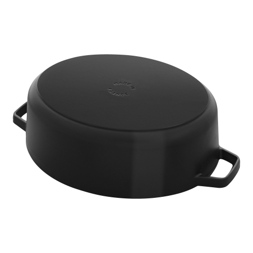 STAUB La Cocotte 5.5 L Cast Iron Oval French Oven, Black