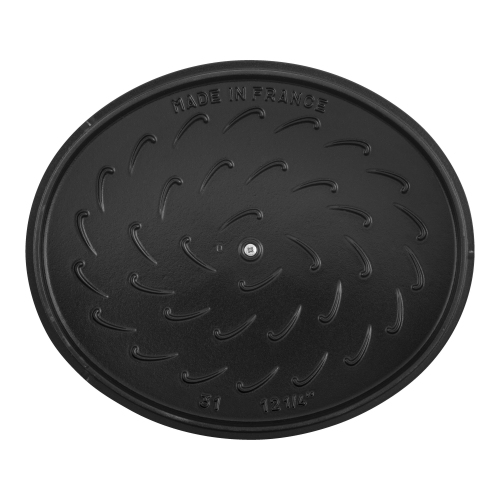 STAUB La Cocotte 5.5 L Cast Iron Oval French Oven, Black