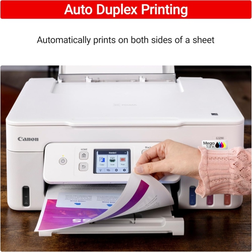 Canon Megatank G3290 All-in-One Wireless Supertank Printer, Mobile Printing, 2.7" LCD Color Touchscreen, Auto Duplex