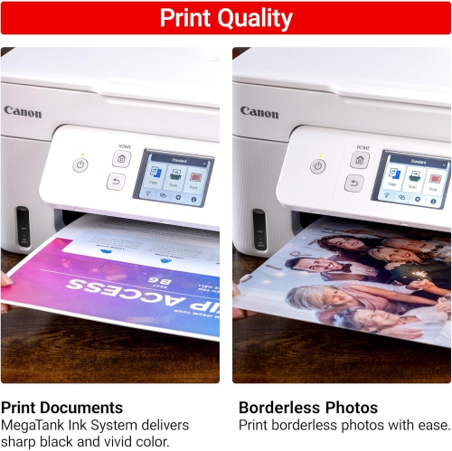 Canon Megatank G3290 All-in-One Wireless Supertank Printer, Mobile Printing, 2.7" LCD Color Touchscreen, Auto Duplex