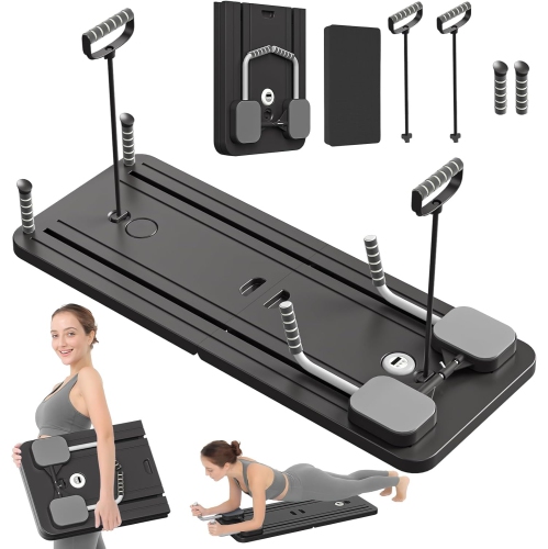 Pilates Board,Multi-Purpose Foldable Pilates Board for Home,Multifunctional Abdominal Board,Ab Core Trainer,Ab Trainer Machine,Exercise Board,Core