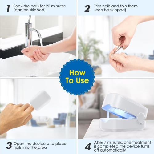 Nail Fungus Cleaning Light Device for Onychomycosis,Nail Fungus Light for Fingernails Toenails,Nail Fungus Remover