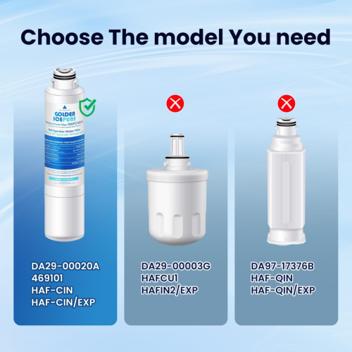 Golden ICEPURE RWF0700A Refrigerator Water Filter Replacement for Samsung DA29-00020B, HAF-CIN/EXP, RF263BEAESR, RF28HMEDBSR, RF28HFEDTSR,