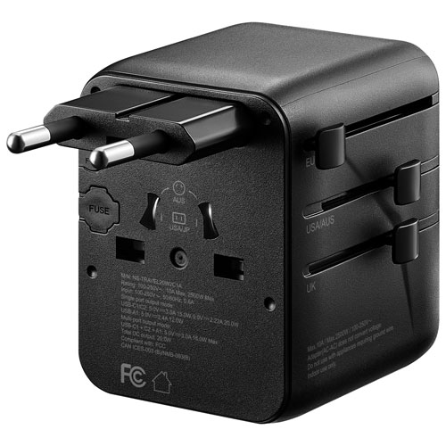 Adaptateur de voyage tout-en-un de 20 W d'Insignia - Exclusivité de Best Buy