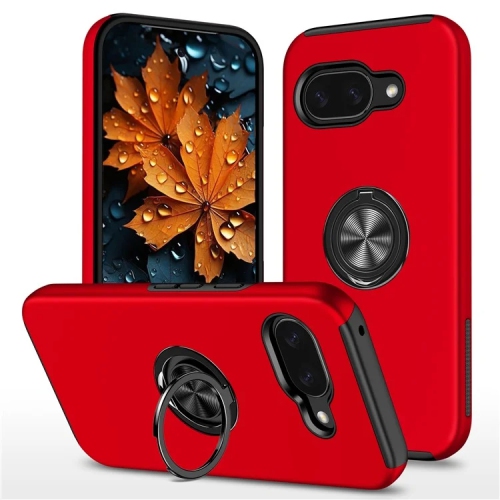 XCRS Hard Shell Swirl Ring Case for Google Pixel 9a – Built-in Magnetic Ring Kickstand Cover