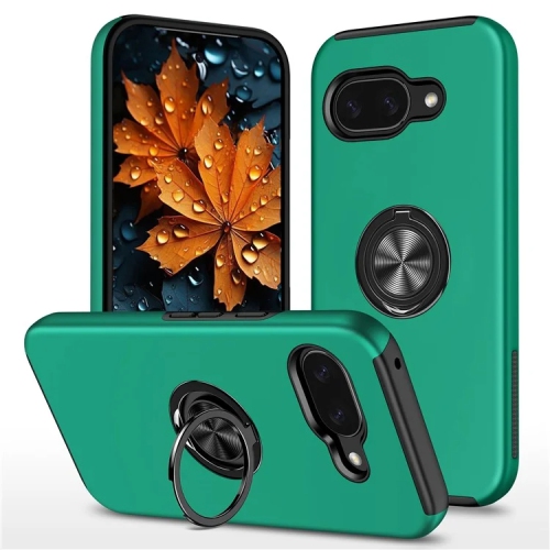 XCRS Hard Shell Swirl Ring Case for Google Pixel 9a – Built-in Magnetic Ring Kickstand Cover
