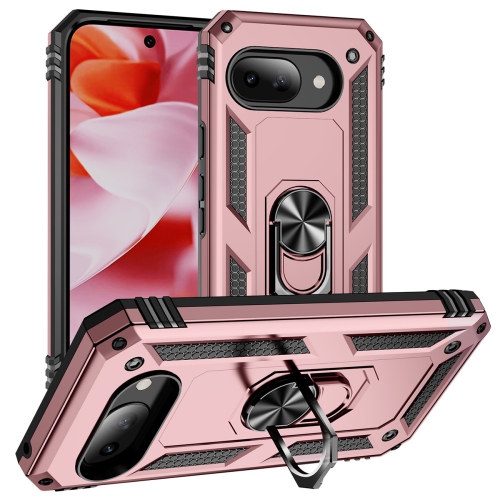 XCRS Dual-Layer Slim Armor Protection Case Google Pixel 9a – Built-in Magnetic Ring Kickstand Cover