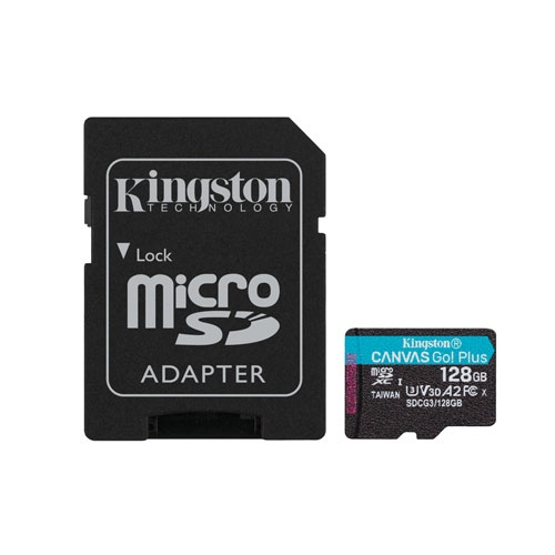 Refurbished Kingston Canvas Go! Plus 128GB 170MB/s microSDXC Memory Card