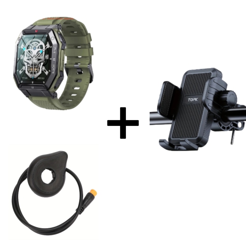 Quick-Install Motorcycle & Bicycle Phone Mount - Adjustable, Waterproof ABS Handlebar Clip Holder for 4.7"-6.8" Smartphones - Secure Grip for Safe