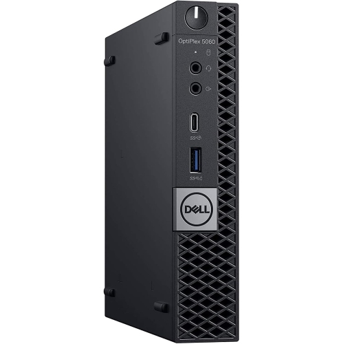 Refurbished - DELL 5060 Micro Desktop, Intel Core i5-8th Gen. 2.1 GHz, 16GB RAM, 256GB NVMe SSD, Windows 11 Pro. (Keyboard/Mouse not included)