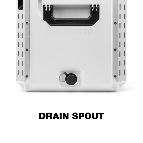 ToughBuilt StackTech XL Cooler, Stackable 38 Quart Hard Shell Ice Chest, White