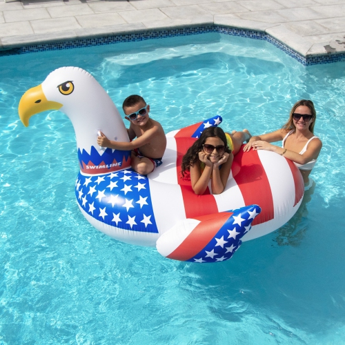 Matelas gonflable pour piscine à enfourcher Americana Eagle de géant - 78&nbsp;po