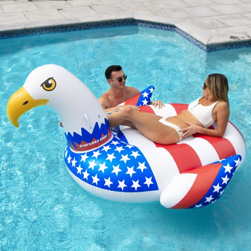 Matelas gonflable pour piscine à enfourcher Americana Eagle de géant - 78&nbsp;po