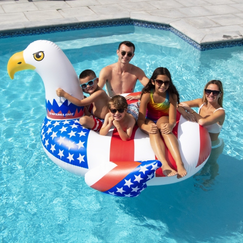 Matelas gonflable pour piscine à enfourcher Americana Eagle de géant - 78&nbsp;po