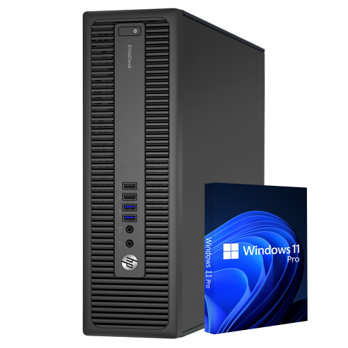 Refurbished - Hp EliteDesk 800 G2 SFF Desktop PC Computer, Windows 11 PRO, Intel Intel Quad-Core I7 Processor, 16GB DDR4 RAM, 512GB SSD, Bluetooth,