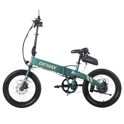 GOTRAX F1V2 Folding Electric Bike for Adults, 350W/48V 10.4Ah/32kph/64km/20''*2.6" Fat Tire E-Bike with LCD Display