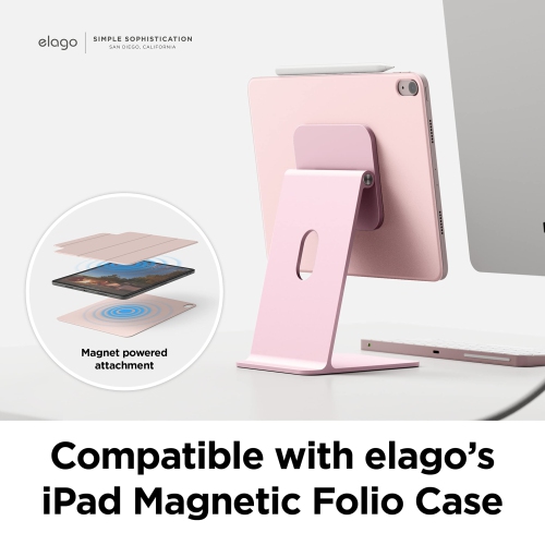 Support magnétique Elago Premium pour iPad Pro 12,9&nbsp;po, 11&nbsp;po (3ᵉ,2ᵉ gén), Air 10,9&nbsp;po (5ᵉ,4ᵉ gén), Mini 8,3&nbsp;po (6ᵉ gén, A17